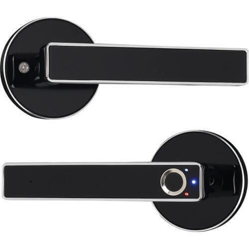 Smart Handle Lock Fingerprint Biometric Keyless Electronic Door Locks Key Zinc Alloy Indoor Bedroom YOHEEN YT2