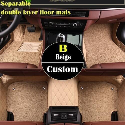 Double layer custom car floor mats for Suzuki All Models Jimny Grand Vitara Kizashi Swift SX4 Wagon R Palette Stingray car st
