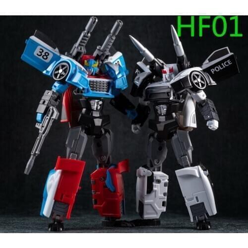 NEW Transformation 2Pcs/Set TT HF01 HF-01 Smokescreen Prowl Red Speed White Patrol Suit Action Figure With Box