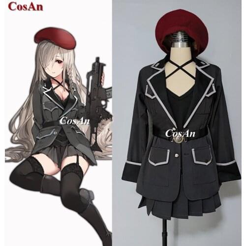 Hot Game Girls Frontline G36C Cosplay Costume Fashion Black Combat Uniforms Unisex Activity Party Role Play Clothing Custom-Make