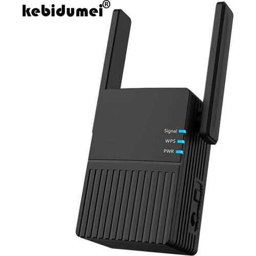 Kebidumei Wireless Wifi Router 1200Mbps Long Range High Power Wifi Repeater Dual Band 2.4+5Ghz Wifi Extender WLAN Wi-fi Amplifer
