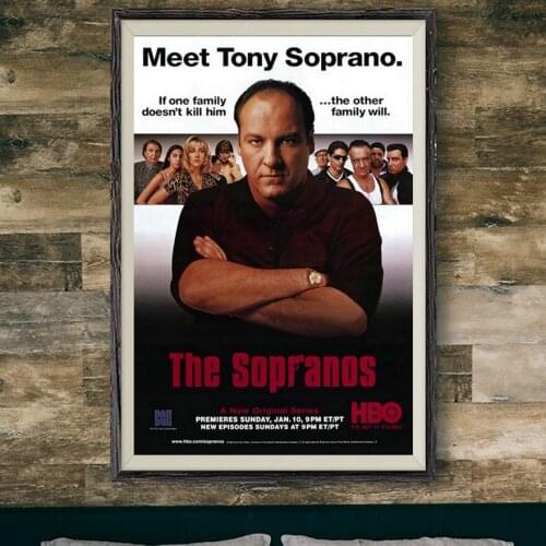 217 THE SOPRANOS 1ST SEASON movie Wall Silk Cloth Poster Art Decoration Gift