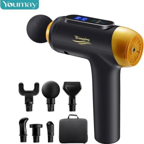 Youmay Massage Gun Deep Tissue Percussion Electric Muscle Massager Relax Body Relaxation Pain Relief Exercising Portable Bag