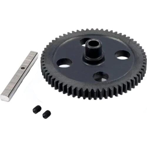 62T Metal Straight Tooth Differential Main Gear Central Reducer For WLtoys 1/12 0015 RC Car 12428 12423 Tracked Short-range Truc
