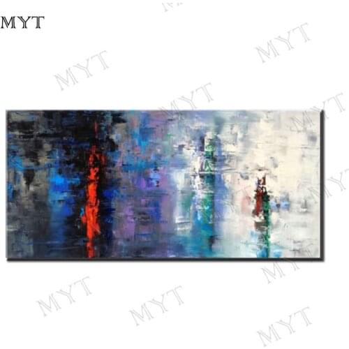 MYT Art Hand Painted Knife Lovers Oil Painting on Canvas Modern Wall Art Picture For Living Room Home Decoration No Framed