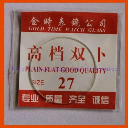 N.O.S. Concave spherical glass watch crystal 27 mm