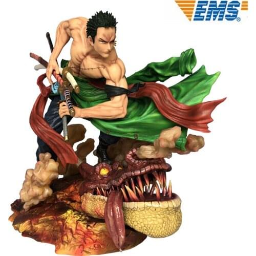 One Piece GK One Blade Flow LS Lion Song Roronoa Zoro 1/4 Statue Super Large Action Figure Collection toys Y1237