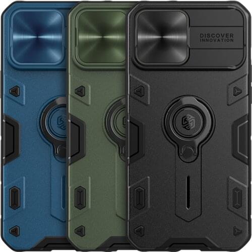 Wholesale 10PCS/Lot Nillkin For Apple iPhone 13 Pro Max Case 6.1 / 6.7 in Ring Stand Mobile Phone Cover camera protection