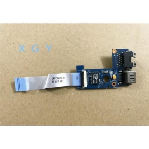 Original LA57 RJ45 USB Board W/Cable For Lenovo Z570 Z575 B570 B575 B570E B575E V570 Series 10786-1M 48.4IH06.01M 100% Test ok