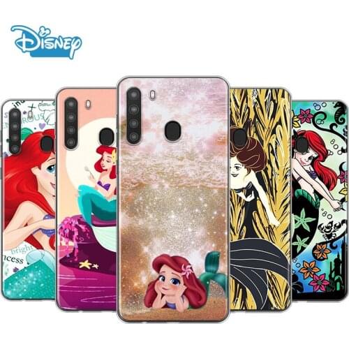The Little Mermaid lovely For Samsung A90 A80 A70 A70S A60 A50 A40S A30 A20 A10S A10E A10 A2 Core Transparent Phone Case