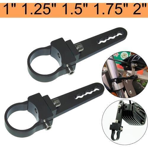 Adjustable Mount Bracket Clamp Holder 1 1.25 1.5 1.7 2" Inch Tube Bull Roll Bar Cage Bumper Led Work Driving Light Bar ATV Motor