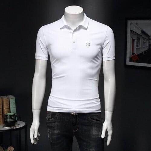 High Quality Smart Casual Designer Mens 2021 Summer New Polo Shirts Brand Embroidery Short Sleeve Shirt 5XL E166