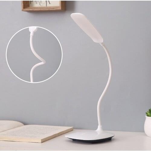 14 LEDs Reading Light USB Charging 3 Mode Flexible Table Lamps Touch Sensor Dimmable Reading Study White Light Desk Lamp