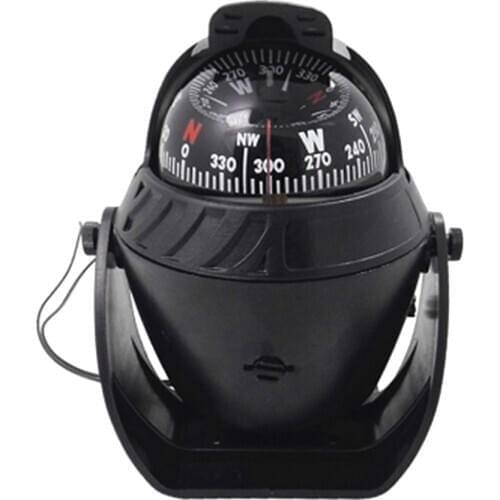 LED Light Sea Marine Electronic Digital Car Compass Boat Caravan Truck Black