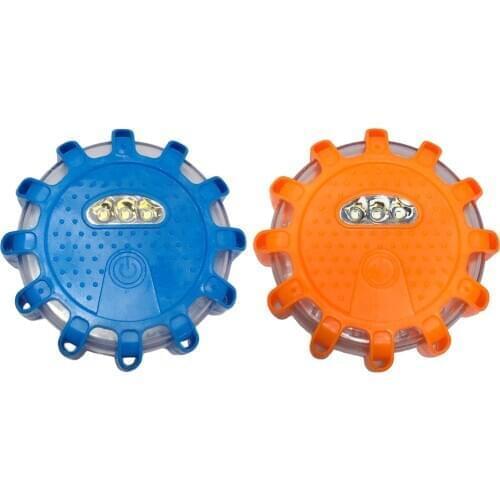 LED Road Flares Safety Flashing Warning Light Roadside Flare Emergency Discs Beacon Magnetic Base Car Motorcycle Bicycle Design