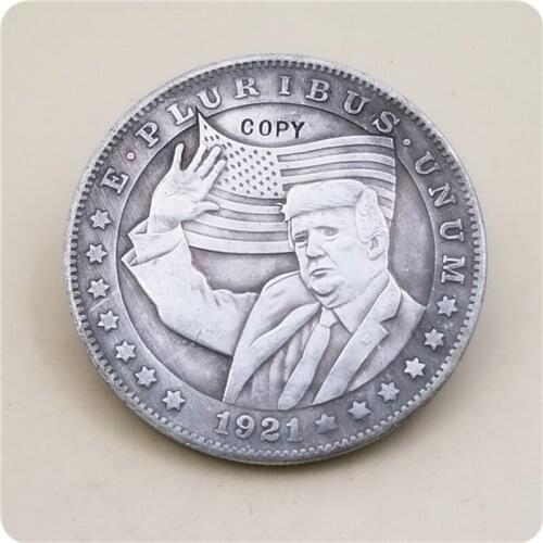 Type #3_Hobo Nickel Coin 1921-D Morgan Dollar COPY COIN