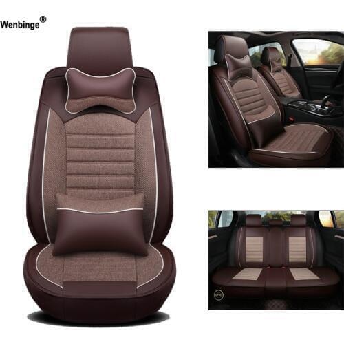 Universal Leather car seat cover For volvo xc90 chevrolet captiva nissan x-trail t31 jeep grand cherokee car accessories styling