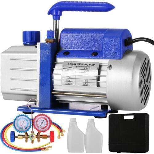 4CFM vacuum pump vacuum pump manifold air conditioning system 1 stage 5PA 1440RPM