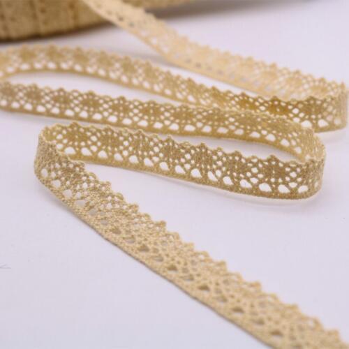 1M Guipure Lace Fabric 2020 Lace Fabric 1.3cm Ribbon Laces Embroidery Trims Cotton Lace Trim cotton-lace-trim Dresses Craft LQ20