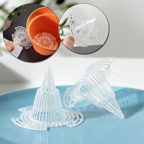 10pcs Creative Cone Shape Plastic Anti-leakage Pot Bottom Pad Prevent Soil Loss Garden Supplies