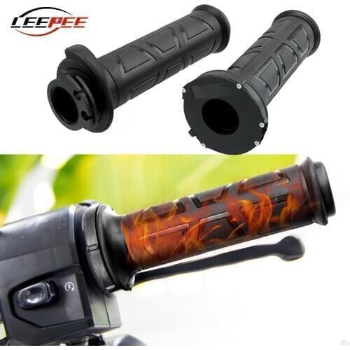 LEEPEE Motorcycle Accessories Electric Heated Grips Handlebar Cover Replacement Warmer Temperature Adjustable Universal 2PCS