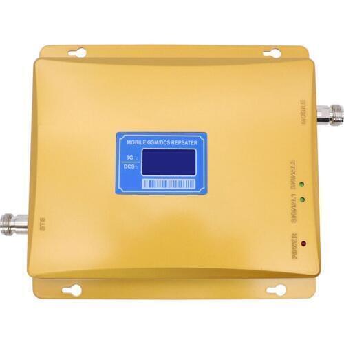 3g 4g lte Repeater 2100MHz 1800MHz Dual band Repeater 65dbi LCD Display Signal WCDMA DCS 1800/2100 Amplifier DCS Signal Booster