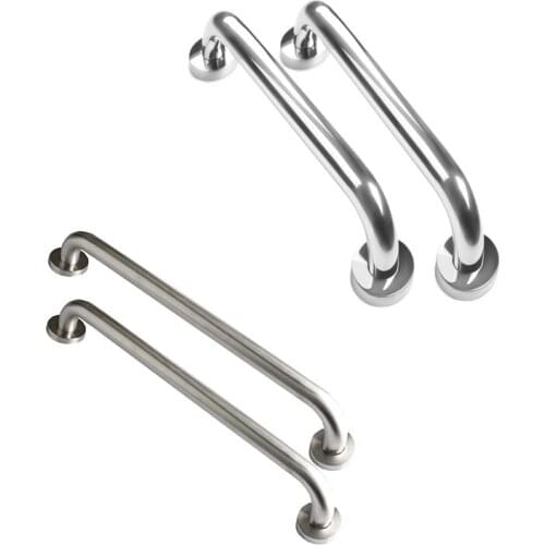 4 Pack 16 Inch Shower Grab Bar,Stainless Steel Bathroom Grab Bar Handle,Bathroom Shower, Chrome & Brushed