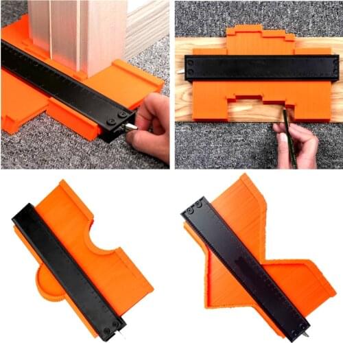 COOFIX Lock Wider Contour Gauge Profile Tool Alloy Edge Shaping Wood Measure Ruler Laminate Tiles Meethulp Gauge