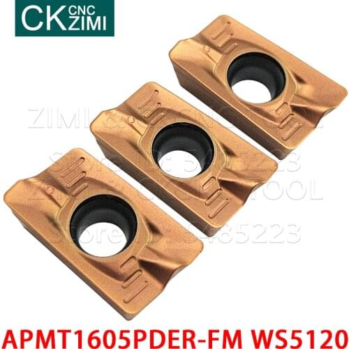 APMT1605PDER-FM WS5120 APMT 1605 PDER FM Carbide Inserts Milling Inserts Tools CNC Metal lathe Cutting Tools for Hardened steel