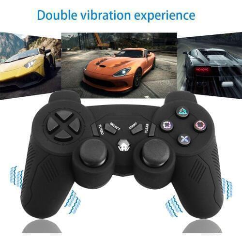 For PS3 Game Controller Wireless Double Shock Controller For Playstation 3 With Charging Cord