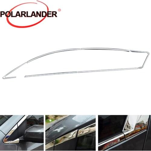 Car Stying Window Trim Decoration Strips Car Exterior Accessories for Toyota Verso Stainless Steel