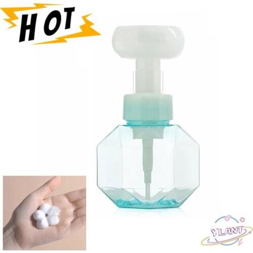 300ml Liquid Soap Dispenser Flower Shape Foam Foaming Pump Empty Bottle Plastic Clear Bottle Shower Gel Foam Pump Bottle