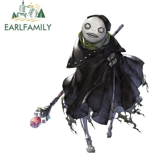 EARLFAMILY 13cm x 11.5cm for NieR Emil Car Accessoires Stickers Personality Anime Decals Refrigerator Trunk Scratch-Proof Decor