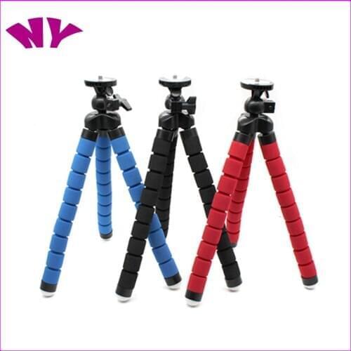 Ini Flexible Sponge Octopus Tripod Selfie Stick Expanding Tripod Stand For Mobile Phone Camera With Phone Clip Holder