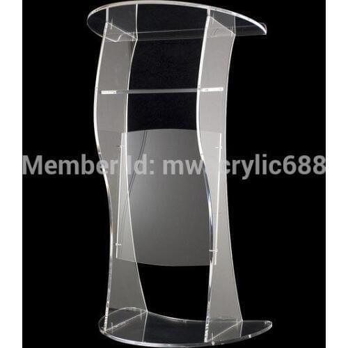 Pulpit furniture Free Shipping Soundness Modern Design Cheap Clear Acrylic Lectern acrylic pulpit