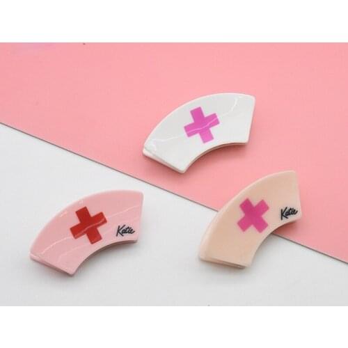 Nurse hat shape hair claws