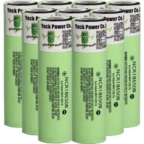 18650 li-ion battery NCR18650B lithium batteries 3400mah 3.7V rechargeable akkumulator / fast 18650 charger YECKPOWO 2020 NEW