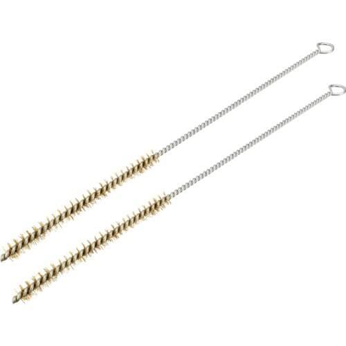Uxcell 2pcs 8mm Diameter Copper Wire Tube Cleaning Brush Copper Wire for Cleaning Steel Parts Machinery Paint Stains