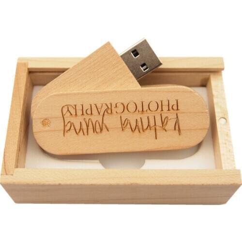 Nature Wooden Usb disk Memory Stick Maple Pendrive USB 2.0 Flash Drive pen drive 4gb 16gb 32gb 64gb 8g Custom Logo Business Gift
