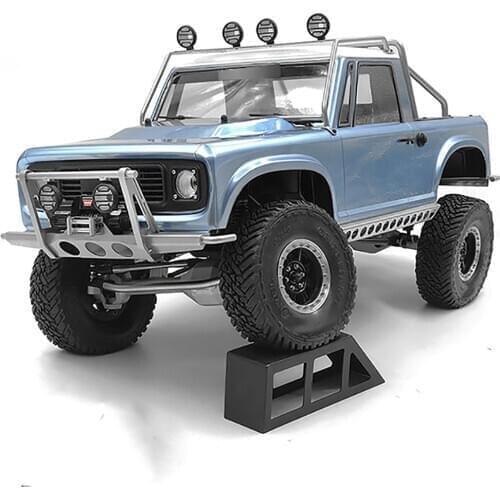 Metal Front Bumper Set Spotlight IPF Light Grid Lamp for VP VS4-10 for VS4-10 PRO RC Model Car Accessories