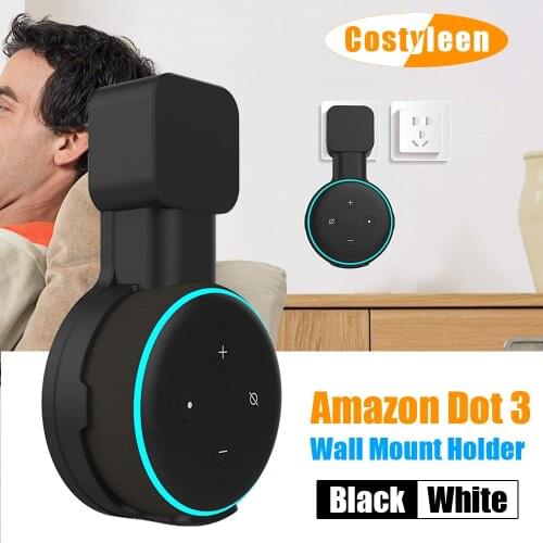 Speaker Wall Mount Holder Stand Hanger for Amazon Alexa Echo Dot 3rd Generation Indoor Sound Box Case