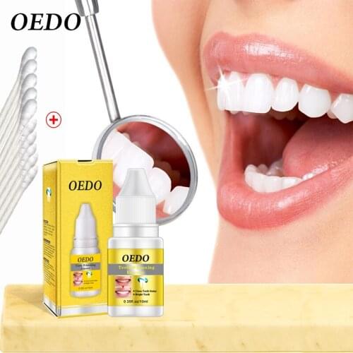 OEDO Teeth Whitening Essence Liquid Oral Hygiene Cleaning Removing Plaque Stains repair teeth Tools 10ml
