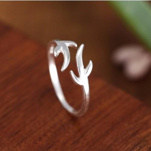 Trendy Personality Punk Deer Antlers Rings For Women Men Lady Girls Resizable Size Rings Party Jewelry Charm Gifts 2021