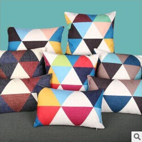 PASAYIONE Geometric Home Decor Sofa Bed Cushion Cases Cotton Linen Throw Pillowcase Modern Decorbox Pillow Massager Scandinavian