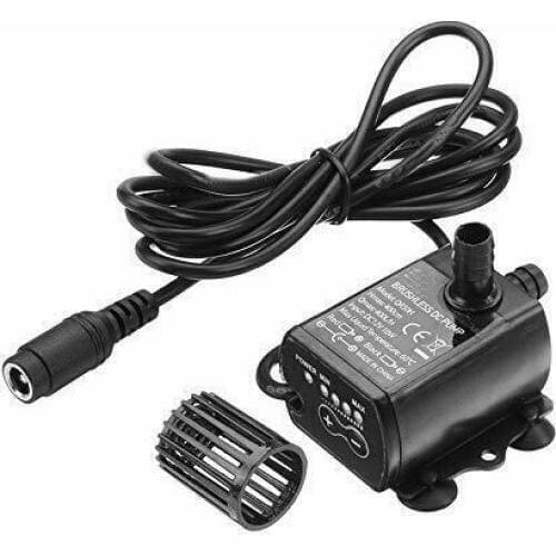 DC12V 4M 10W 400L/H Submersible Water Pump Camper Caravan Motorhome Boat Flow Rate Mini Ultra-Quiet Brushless Motor