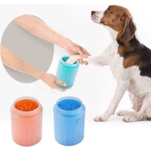 Portable Pet Foot Washer Cup Dog Paw Cleaner Cup Soft Silicone Combs Paw Clean Brush Easy Wash Dirty Cat Foot Cleaning Bucket
