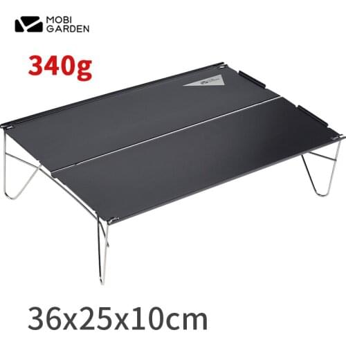 MOBI GARDEN 340g Ultralight Mini Folding Table Portable Aluminum Alloy Camping Table Outdoor BBQ Picnic Table Travel Cycling