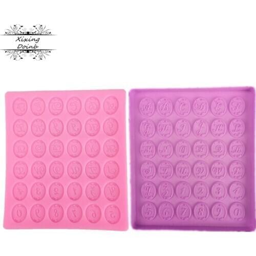 DIY Rome Capital and number Silicone mold fondant mold cake decorating tools chocolate gumpaste mold
