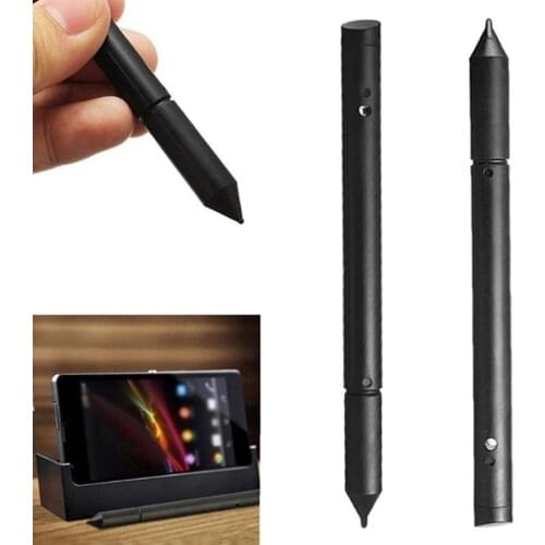 1pc 2 in 1 Capacitive Resistive Pen Touch Screen Stylus Pencil for Tablet iPad Cell Phone PC Capacitive Pen Random Color