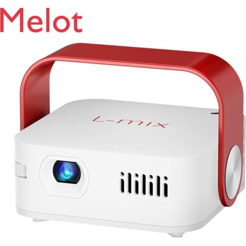 Small Projector Smart Mobile Phone Student Mini Wireless WiFi Integrated Projection TV HD 1080P Bedroom and Household